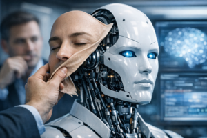 Illustration of AI technology concepts in action